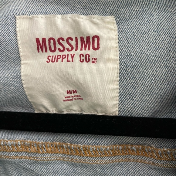 Denim jacket with fabric sleeves - Picture 5 of 6